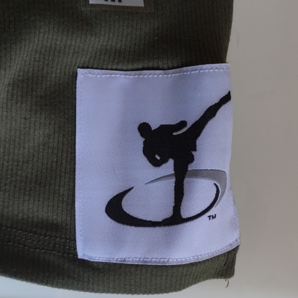 Tae Bo Tank String Racer in Army Green - Picture 4 of 4